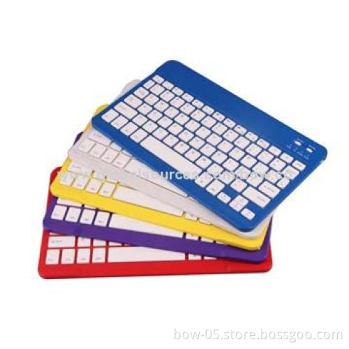 Ultra-thin Universal Wireless Bluetooth Keyboard for 10" Tablets, Android/Windows/iOS